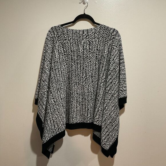 Lululemon Herringbone Divinity Poncho Shawl Sweater Tencel Cashmere Blend O/S - Picture 2 of 7